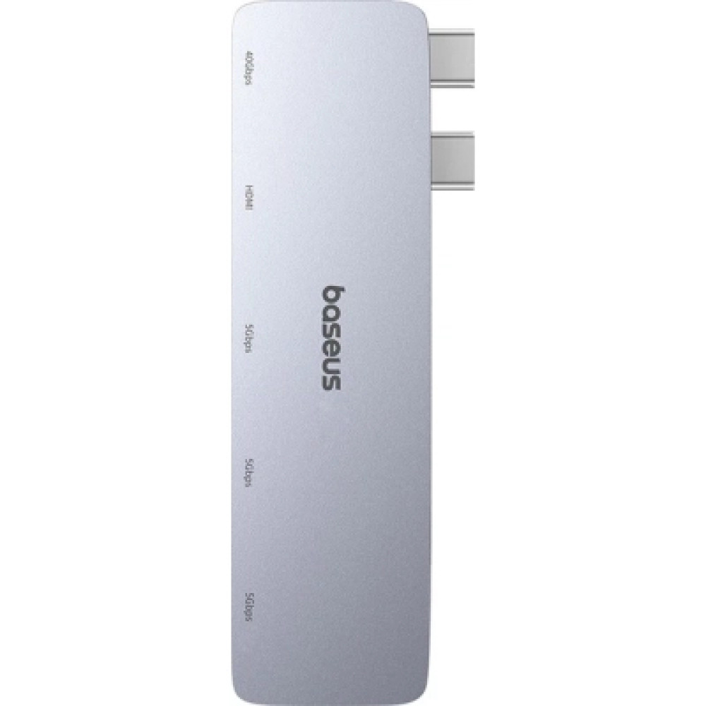 Концентратор Baseus USB-C 5-in-1 3xUSB 3.0 + 1xUSB-C 40Gbps + 1xHDMI 4K30Hz gray (B00052801811-04)