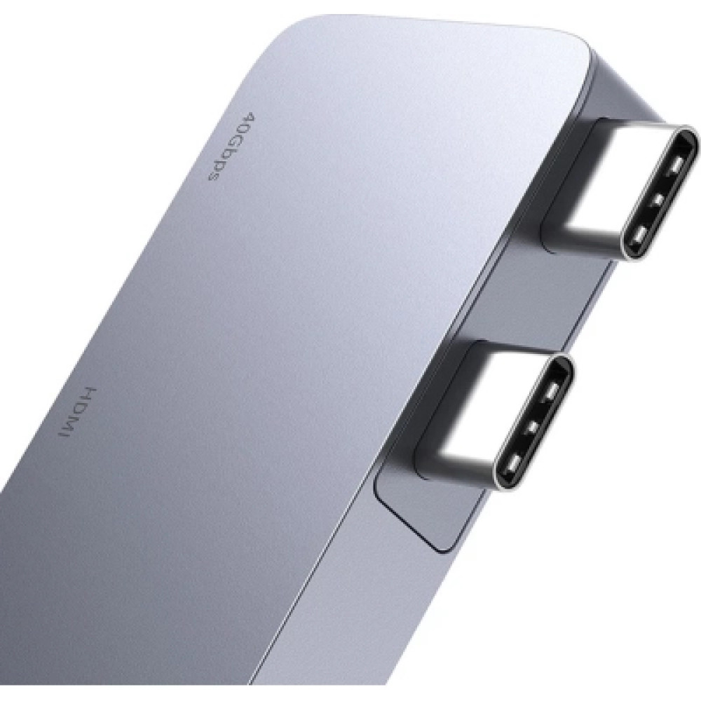 Концентратор Baseus USB-C 5-in-1 3xUSB 3.0 + 1xUSB-C 40Gbps + 1xHDMI 4K30Hz gray (B00052801811-04)