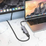 Концентратор HOCO USB-C 6-in-1 1xUSB 3.0 + 1xUSB 2.0 + SD/TF + 1xHDMI 4K30Hz + 1xUSB-C PD 60W gray (6931474769336)