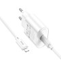 Зарядний пристрій HOCO C109A USB-C PD20W + cable USB-C to Lightning white (6942007656665)