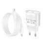 Зарядний пристрій HOCO C109A USB-C PD20W + cable USB-C to Lightning white (6942007656665)