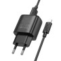 Зарядний пристрій HOCO C141A 2xUSB + cable USB to Lightning black (6942007627863)
