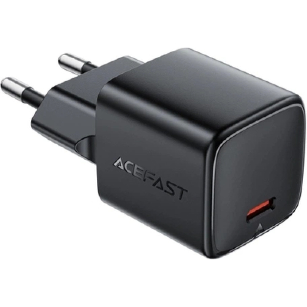 Зарядний пристрій Acefast A117 USB-C PD20W GaN black (6974316284987)