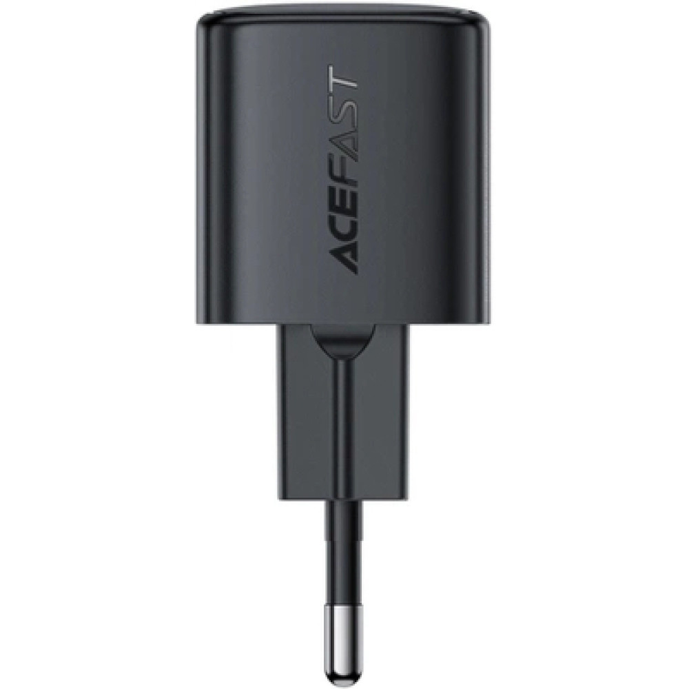 Зарядний пристрій Acefast A117 USB-C PD20W GaN black (6974316284987)