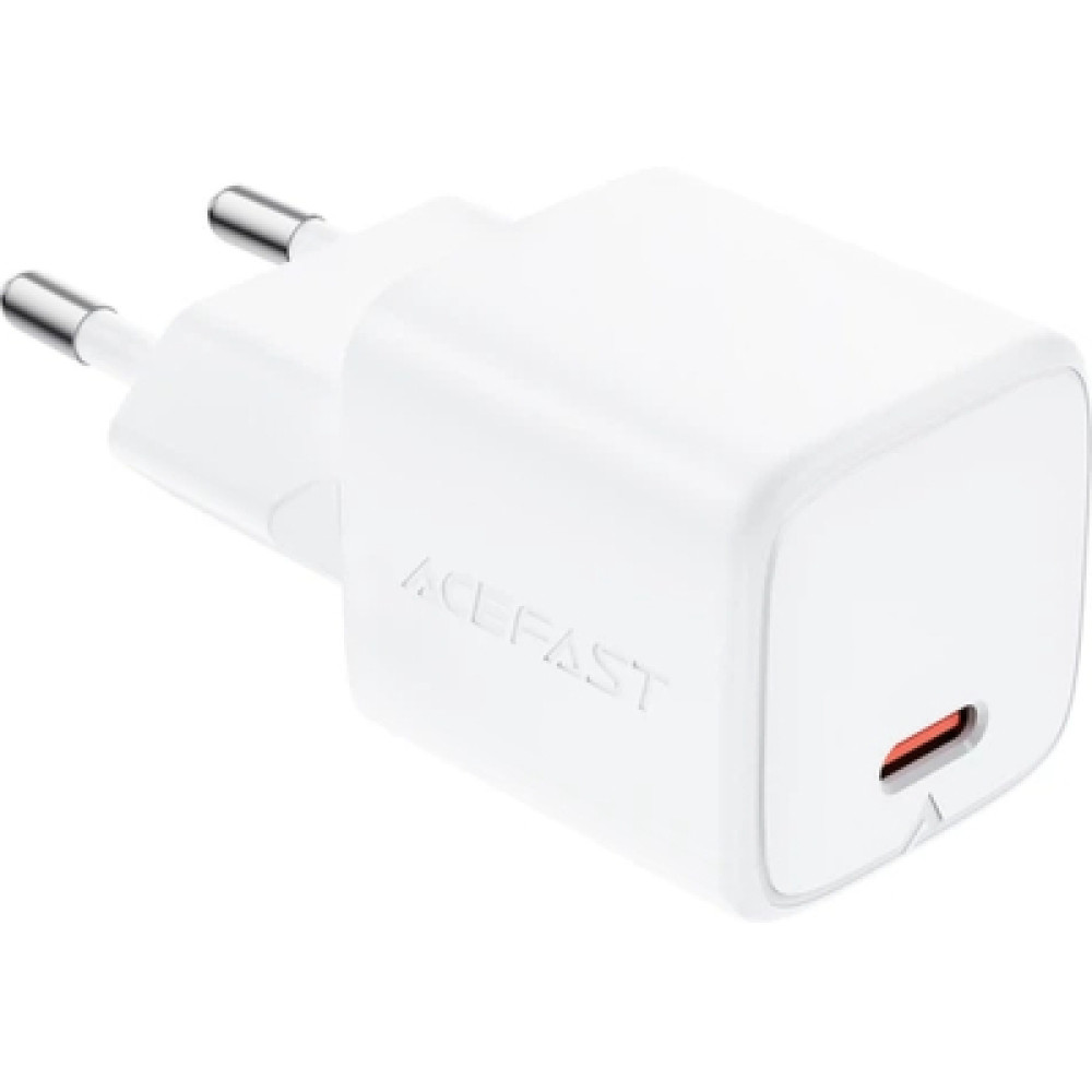 Зарядний пристрій Acefast A118 USB-C PD30W GaN white (6974316285366)