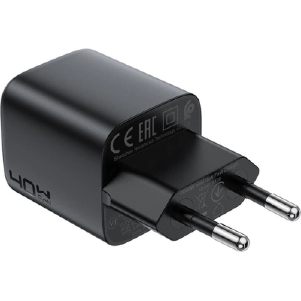 Зарядний пристрій Acefast A136 USB-C PD40W GaN black (6974316286233)