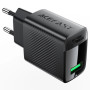Зарядний пристрій Acefast A90 USB QC3.0 18W GaN black (6974316283249)