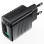 Зарядний пристрій Acefast A90 USB QC3.0 18W GaN black (6974316283249)
