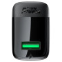 Зарядний пристрій Acefast A90 USB QC3.0 18W GaN black (6974316283249)
