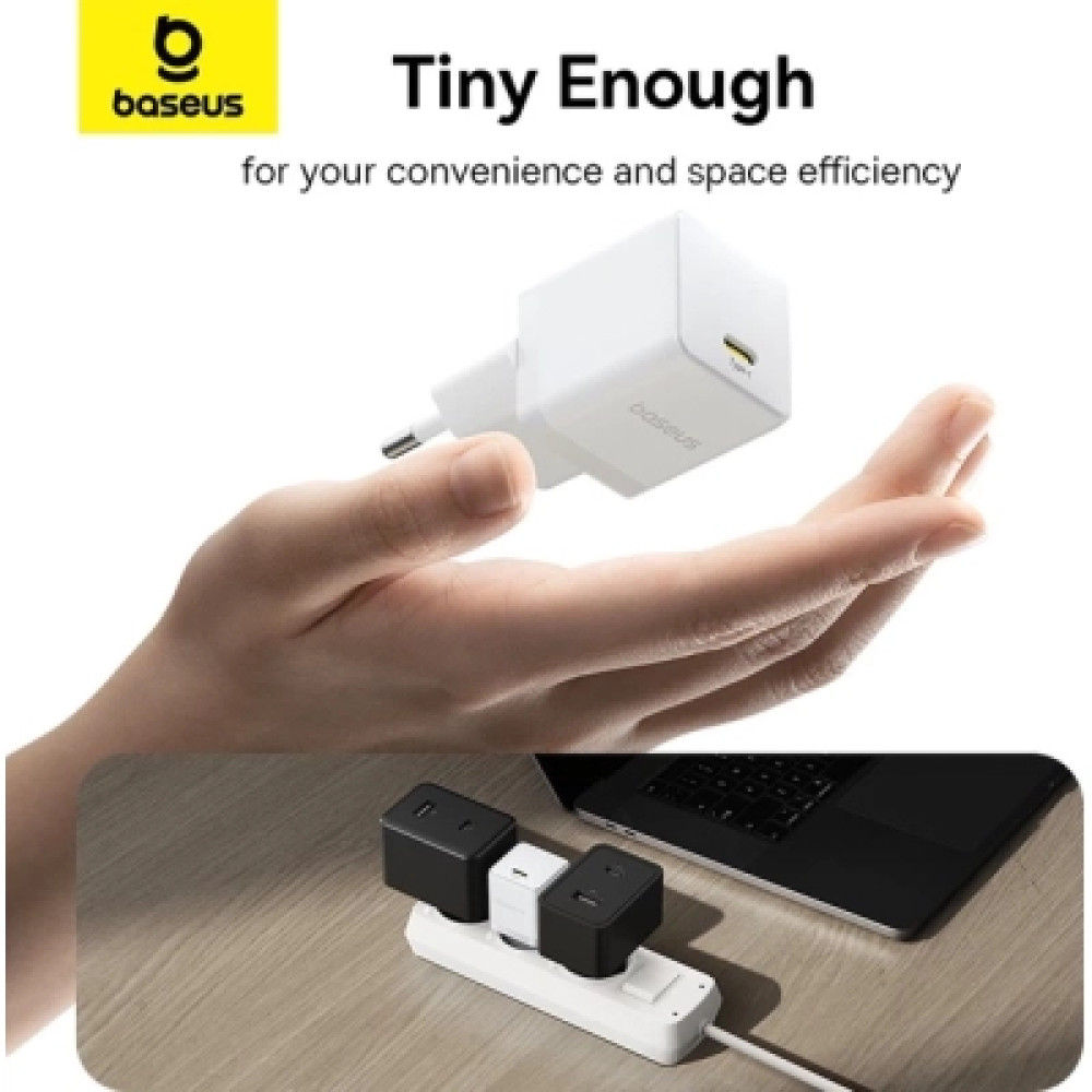 Зарядний пристрій Baseus USB-C PD20W white (P10111602213-00)