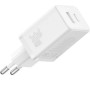Зарядний пристрій Baseus 1xUSB-C PD30W + 1xUSB QC3.0 white (P10111404213-00)