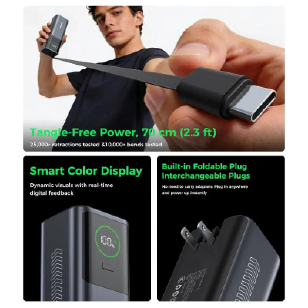 Батарея універсальна Choetech 20000mAh, PD/100W, QC, AFC, AC input (B1012)