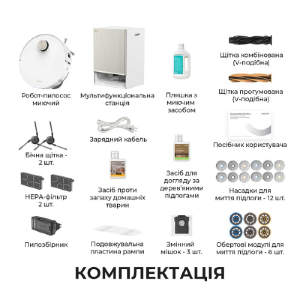 Пилосос Dreame Bot MatriX 10 Ultra White (RLX95CE-wh)