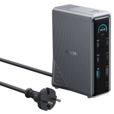 Концентратор Anker USB-C 14-in-1 Dual Display 160W black (A83B63A1)