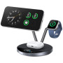 Зарядний пристрій Anker Wireless 3-in-1 MagGo 25W AirCool Dock Stand black (B25X7G11)
