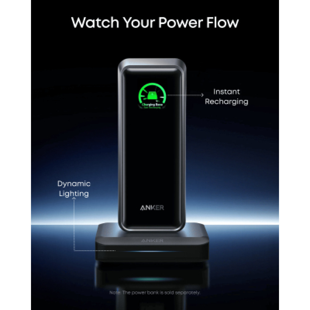 Зарядний пристрій Anker 2xUSB-C + 1xUSB-A 150W Pogo pin black (A1903G11)