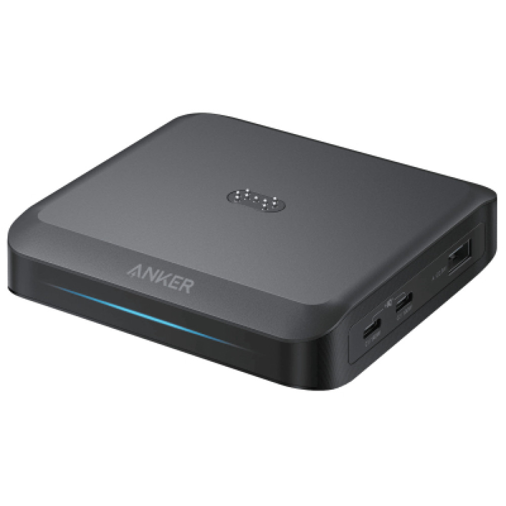 Зарядний пристрій Anker 2xUSB-C + 1xUSB-A 150W Pogo pin black (A1903G11)