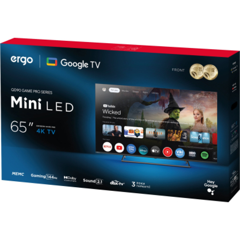 Телевізор Ergo 65MQD90 Game PRO