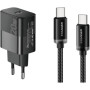 Зарядний пристрій Essager USB-C PD20W + cable USB-C to USB-C 60W black (E20JSB1-SYTT1-T)