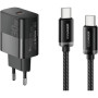 Зарядний пристрій Essager USB-C PD30W + cable USB-C to USB-C 60W black (E30JSB1-SYTT1-T)
