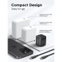 Зарядний пристрій Ugreen X513 USB-C PD30W QC4.0 GaN black (65007)