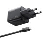 Зарядний пристрій Ugreen X517 USB-C PD25W GaN black (65736)