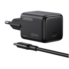 Зарядний пристрій Ugreen X517 USB-C PD25W GaN black (65736)