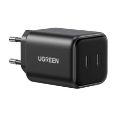 Зарядний пристрій Ugreen X526 2xUSB-C PD45W GaN black (65058)