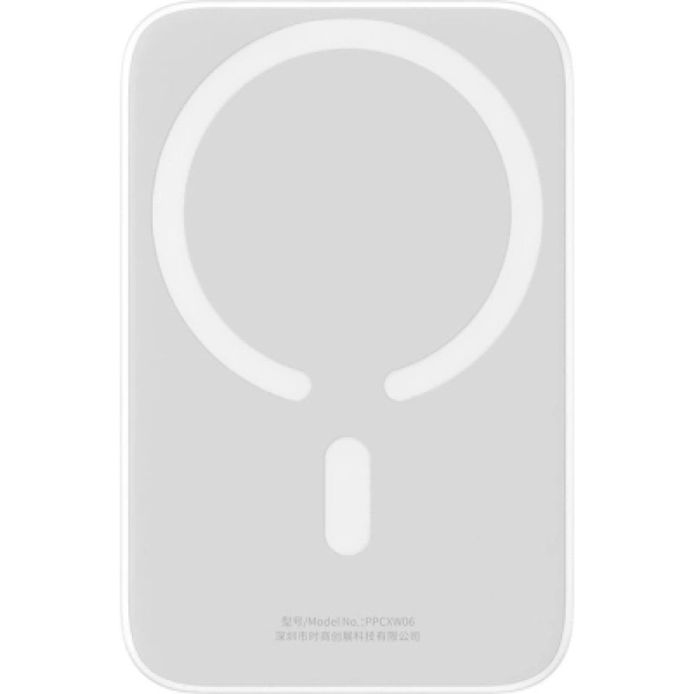 Батарея універсальна Baseus Airpow 6000mAh 20W Mag White (P10022807213-00)