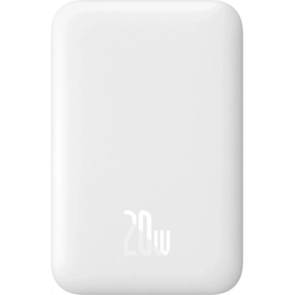 Батарея універсальна Baseus Airpow 6000mAh 20W Mag White (P10022807213-00)