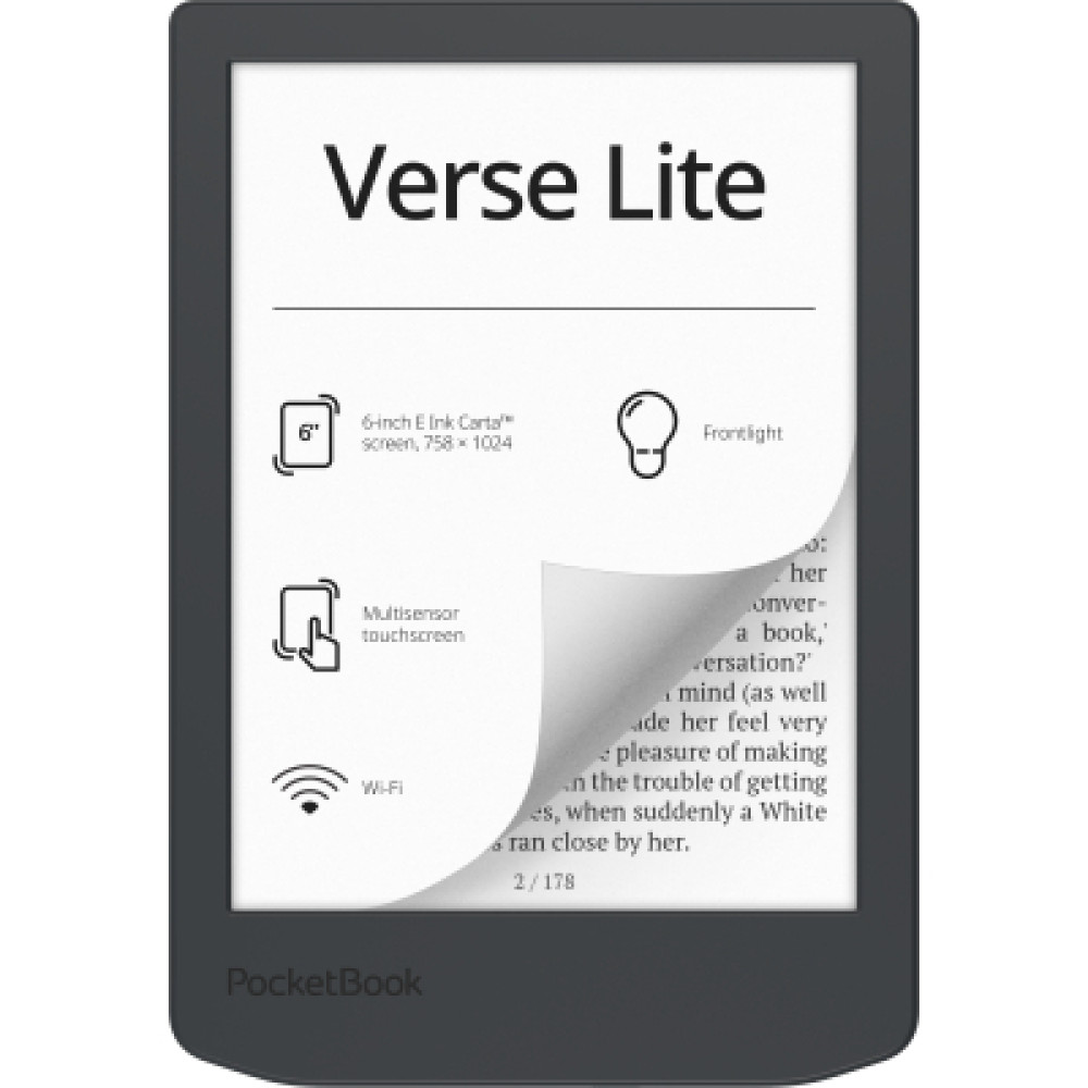 Електронна книга Pocketbook 619 Verse Lite, Midnight Grey (PB619-T-WW)
