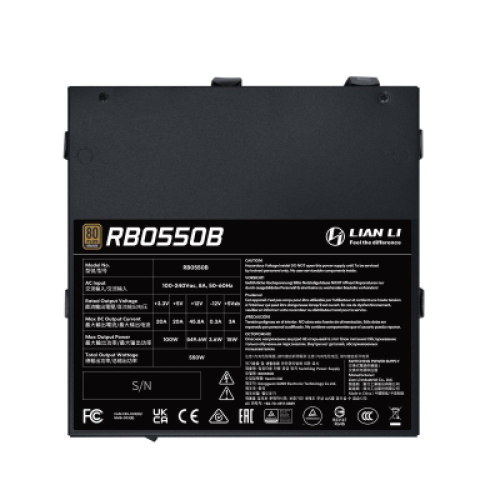 Блок живлення Lian Li 550W (G9P.RB0550B.B000.EU)