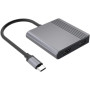 Концентратор Cablexpert USB-C 4-in-1 2xHDMI + 1xUSB 3.2 + 1xUSB-C PD 85W (A-CM-COMBO3-04)