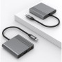 Концентратор Cablexpert USB-C 3-in-1 1xHDMI + 1xUSB 3.2 + 1xUSB-C PD 90W 10Gbps 4K60Hz (A-CM-COMBO3-05)