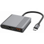 Концентратор Cablexpert USB-C 3-in-1 1xHDMI + 1xUSB 3.2 + 1xUSB-C PD 90W 10Gbps 4K60Hz (A-CM-COMBO3-05)