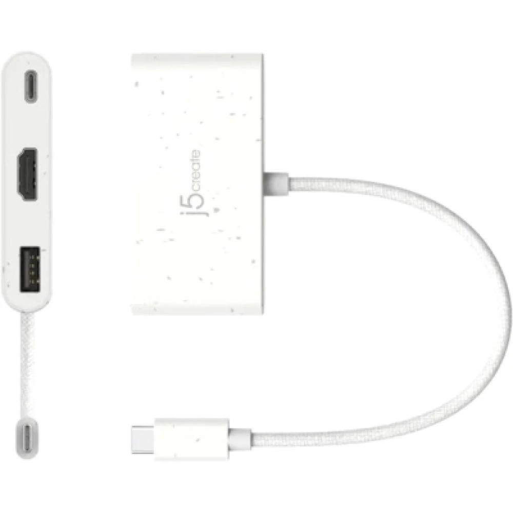 Концентратор J5create USB-C 3-in-1 1xHDMI + 1xUSB 3.2 + 1xUSB-C PD100W black (JCA379EW-N)