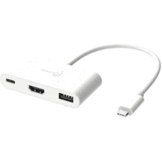 Концентратор J5create USB-C 3-in-1 1xHDMI + 1xUSB 3.2 + 1xUSB-C PD100W black (JCA379EW-N)