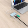 Концентратор J5create USB-C 3-in-1 1xHDMI + 1xUSB 3.2 + 1xUSB-C PD100W blue (JCA379EC-N)