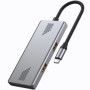 Концентратор Gembird USB-C 4-in-1 2xUSB 3.2 + 2xUSB-C 3.2 silver (UHB-CM-U310-A2C2-01)