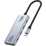 Концентратор Gembird USB-C 4-in-1 4xUSB-C 3.2 silver (UHB-CM-U310-C4-01)